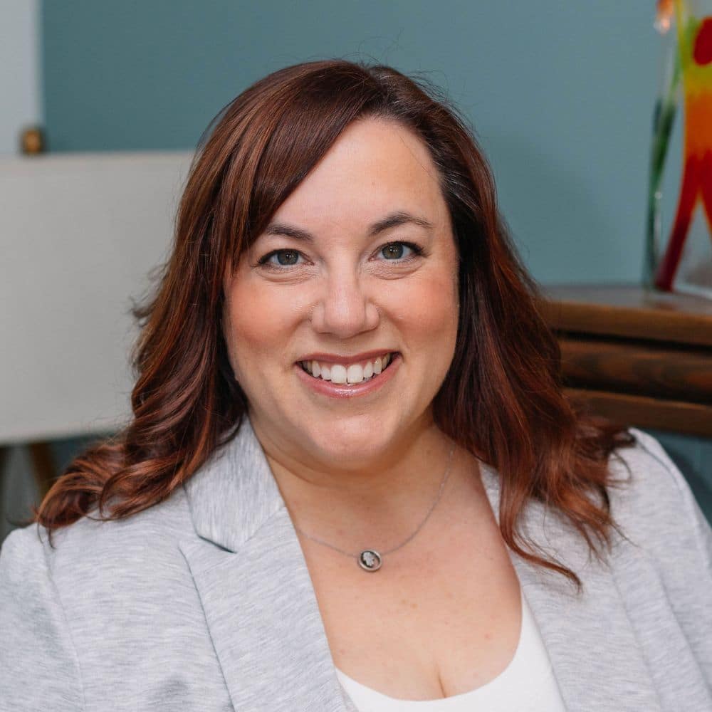 Person with long brown hair