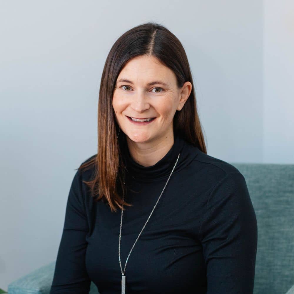 Person with long brown hair